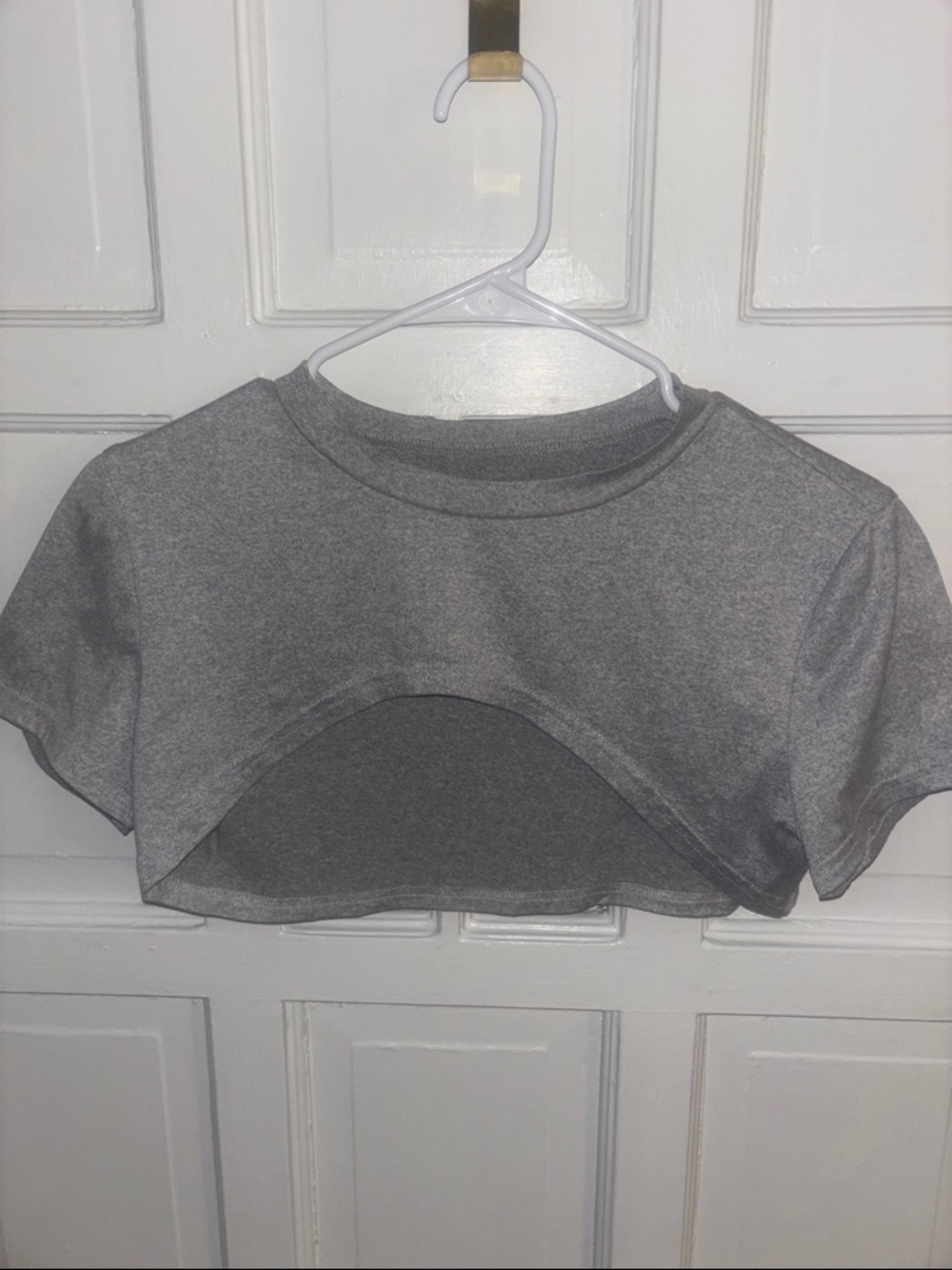 Juniors Unbranded Gray Crop Top